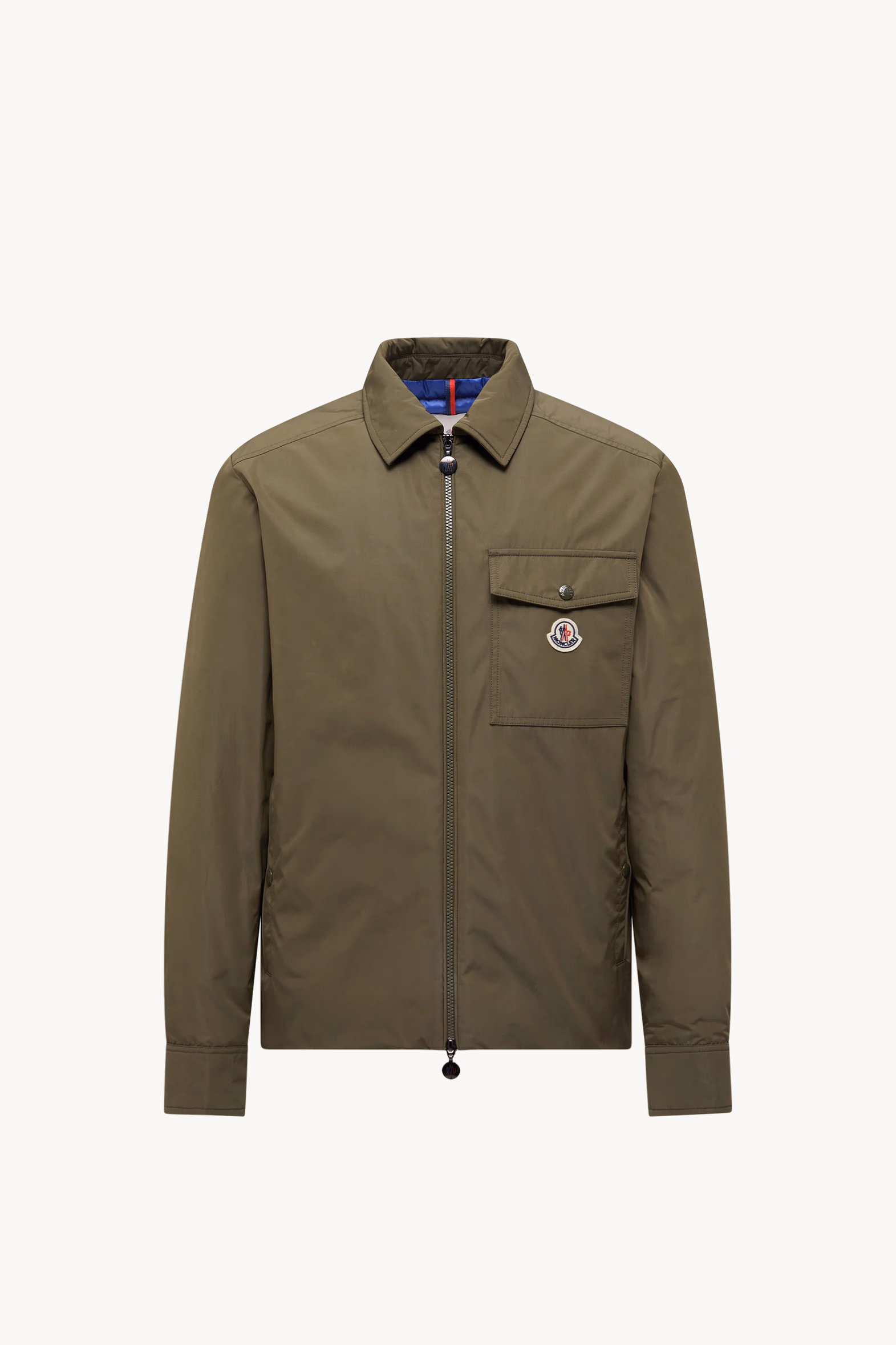 Vigeon Down Shirt Jacket Men Olive Green Moncler 2